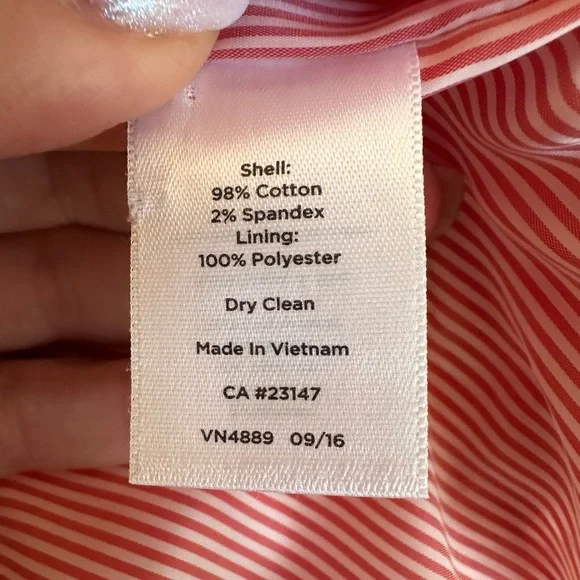 Talbots Pink & White Gingham Blazer - Size 12 - Picture 5 of 10